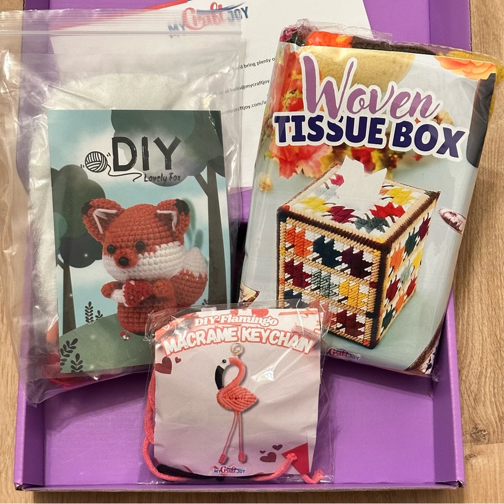 Craft Box Bundle – DIY Macrame, Weaving & Knit Kits